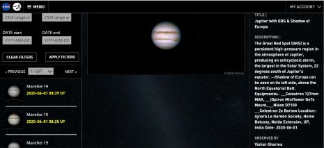 Jupiter Vishal Juno mission